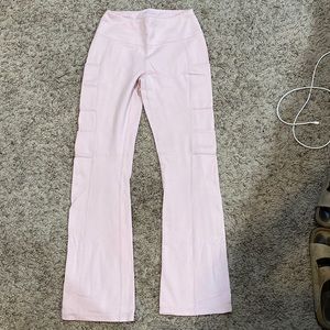 Jaanuu women’s yoga pants in blushing pink